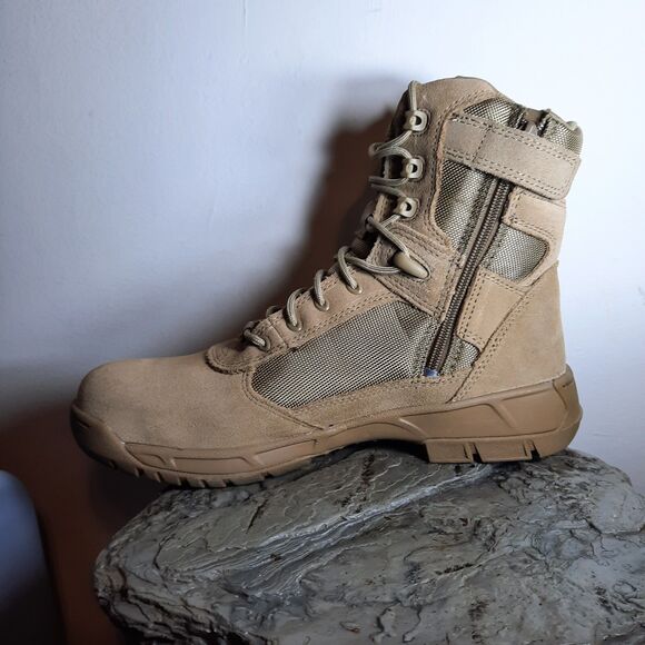 Bates E03181 Tactical Sport 2 Tall Side Zip Coyote Boots Shoes Men\'s Size 10.5